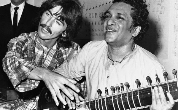 File photo from 1967 showing George Harrison with Ravi Shankar in Los Angeles