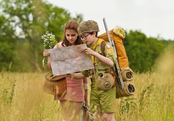 Frame from the movie Moonrise Kingdom